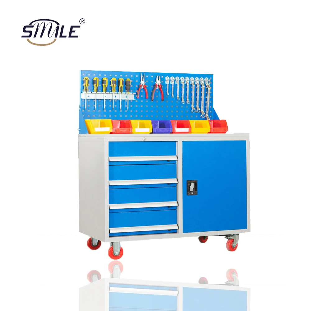 

Mechanic Metal Mobile Work Bench Tool Cabinet Storage Toolbox Roller Cabinet Trolley Toolboxes and Storage Cabinets