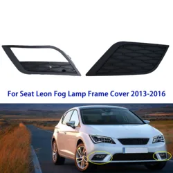 For Seat Leon 2013 2014 2015 2016 Front Bumper Fog Lamp Cover Frame Grille Light Trim with Hole No Hole 5F0853665A/5F0853666A