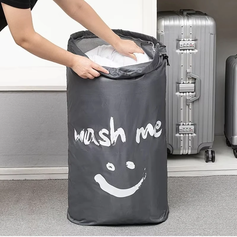 Nylonowa torba na pranie, podróżna torba do przechowywania, nadająca się do prania w pralce, torba na brudne ubrania, torba ze sznurkiem, duża pojemność