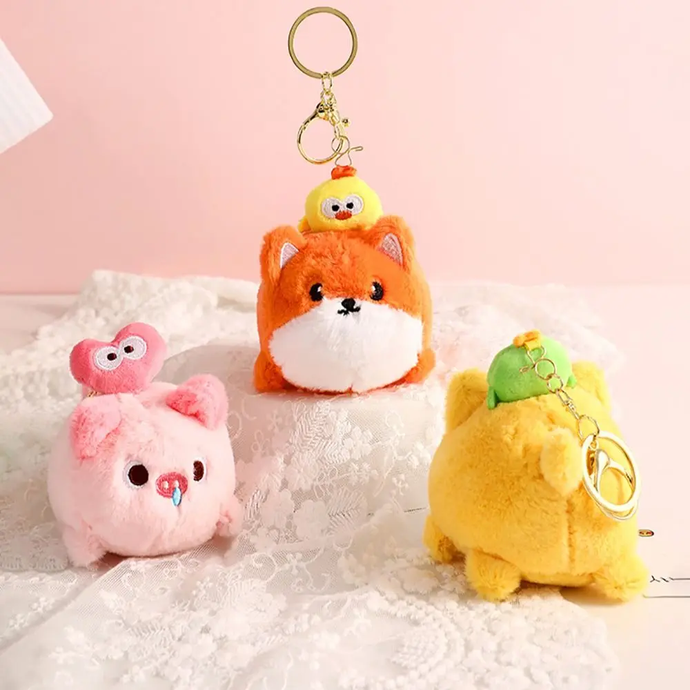 Kawali Plush Animal Keychain Pendant Cartoon Gift Keychain Desktop Decoration Bag Charms Dolls Pendant