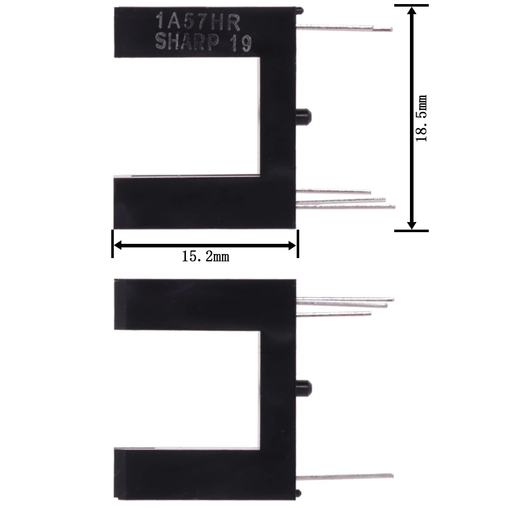 1/5/10PCS 1A57HR GP1A57HRJ00F PHOTOINTER OPIC SLOT 10MM PCB Optical Sensors - Photointerrupters - Slot Type - Logic Output