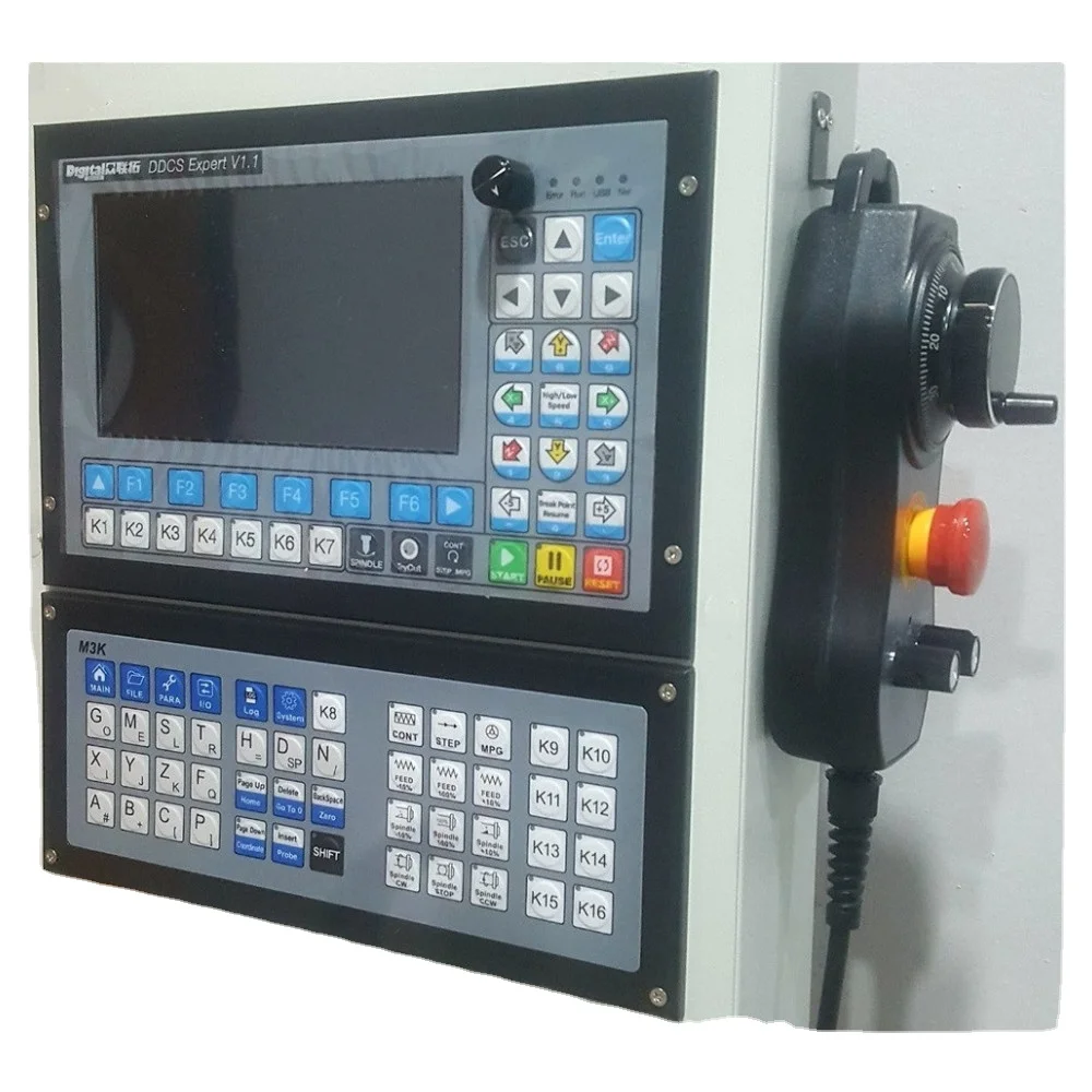 PLC Controller DDCS Expert 3/4/5 Axis CNC Controller Kit With MPG & Keyboard & Power supplies For Cnc Drilling Machine