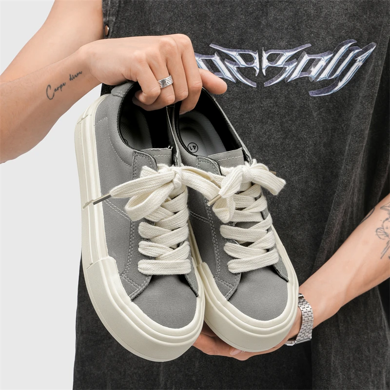 

2025 Новые мужские модные кроссовки — гонконгский стиль, массивная подошва, увеличивающие рост, дышащие, для ежедневных поездок и занятий спортом