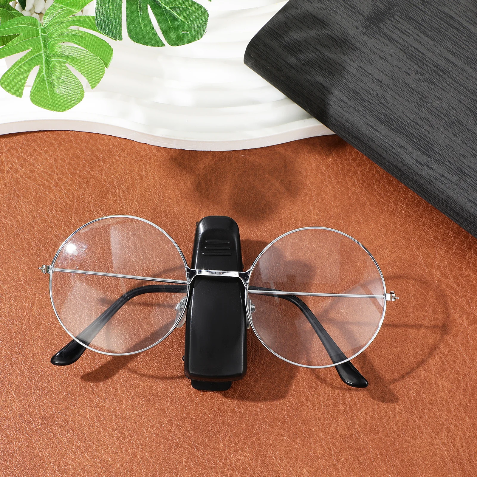 

Car Sunglasses Holder Black Plastic Secure Auto Visor Glasses Clip Organizer Pen Ticket Card Holder Sunglasses Clip