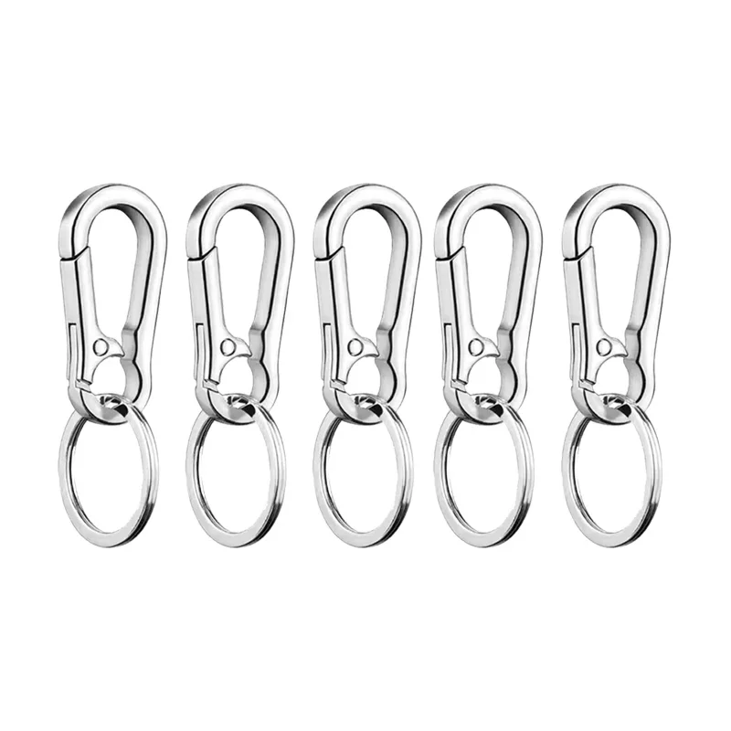 1/5PCS Keychain Gift Car Key Ring Climbing Hook Car Keychain Strong Carabiner Shape Keychain Accessories Vintage Key Chain Ring