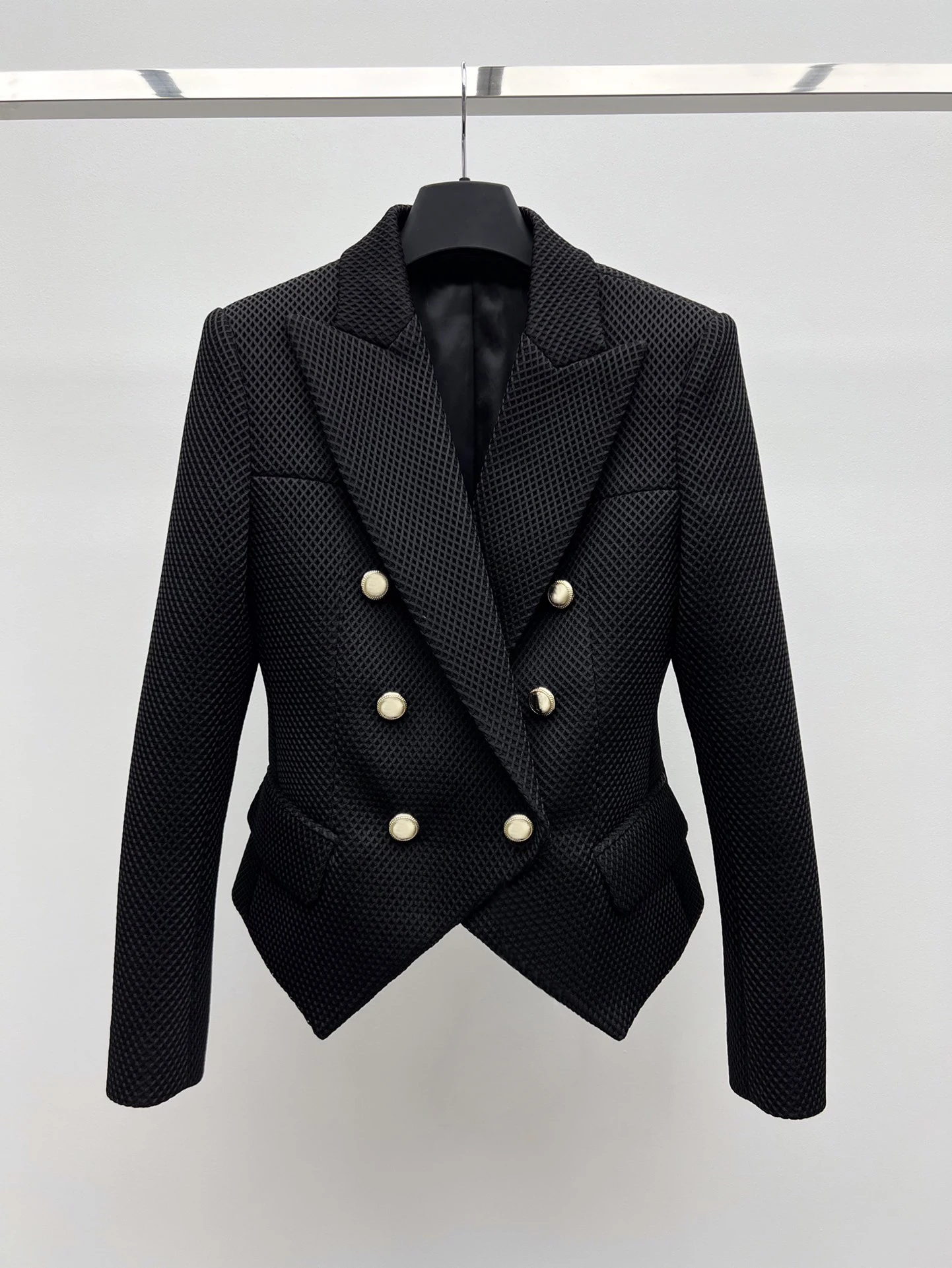 Suit Jacket Lapel Design Fastener Decoration Fashionable Temperament Slim Slimming Exquisite Elegant 2023 summer women's new hot