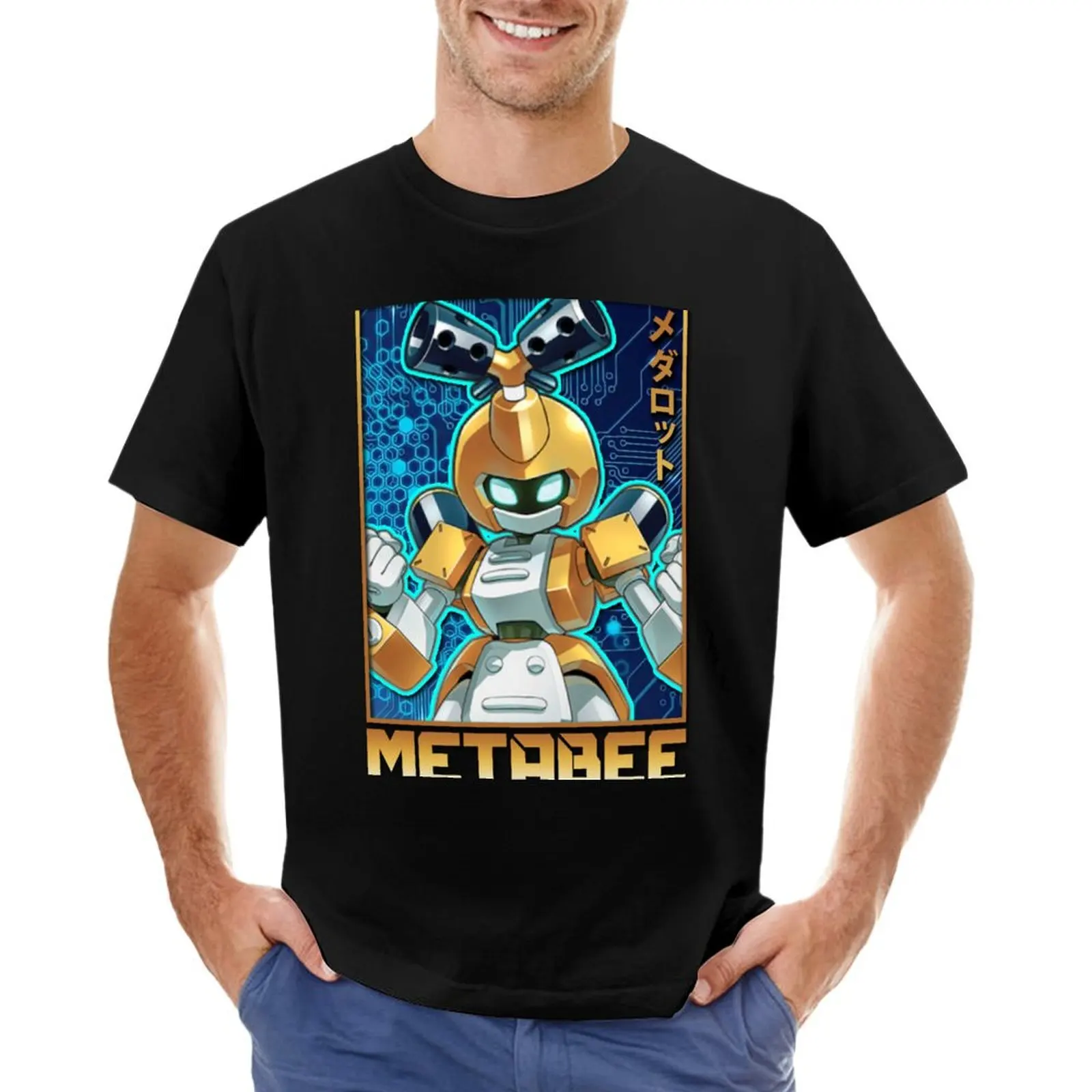 Мужская футболка medabot-Metabee с рисунками из аниме «Синие архивы»