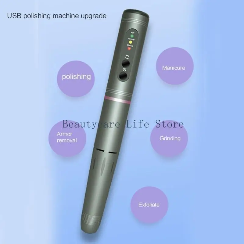 652C Tệp móng tay có thể sạc lại máy cắt cho móng tay làm móng tay