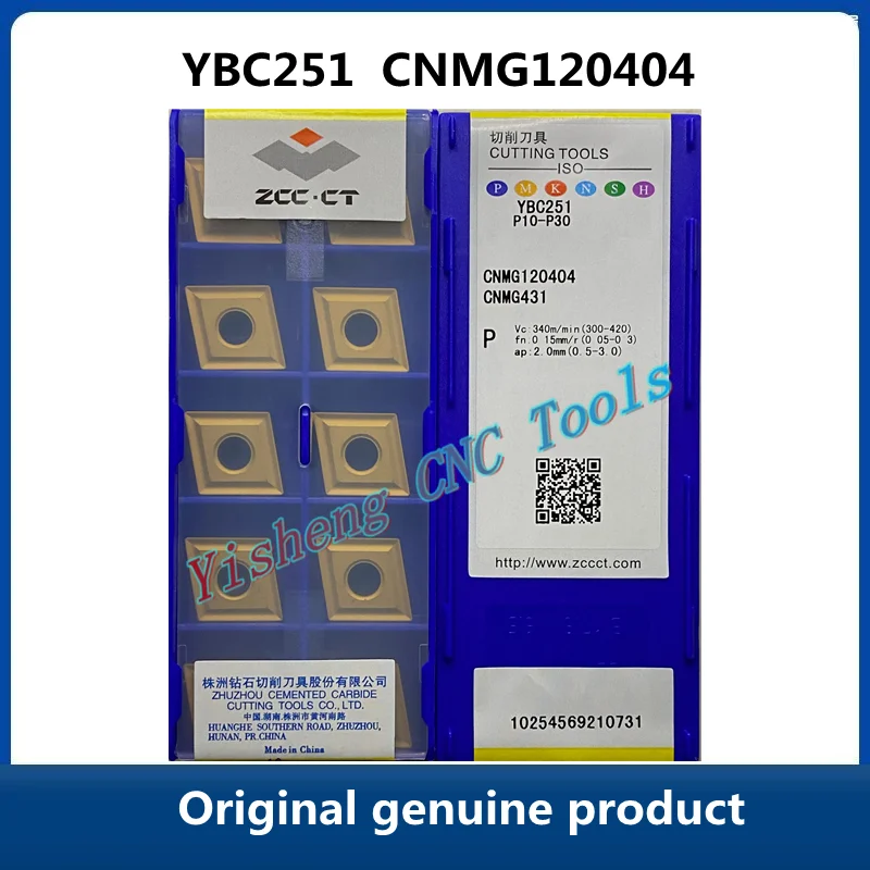 

Original genuine product ZCC CT YBC251 YBM251 YBD151YBC151 CNMG120404 CNC Turning Tool Lathe Cutter Tools