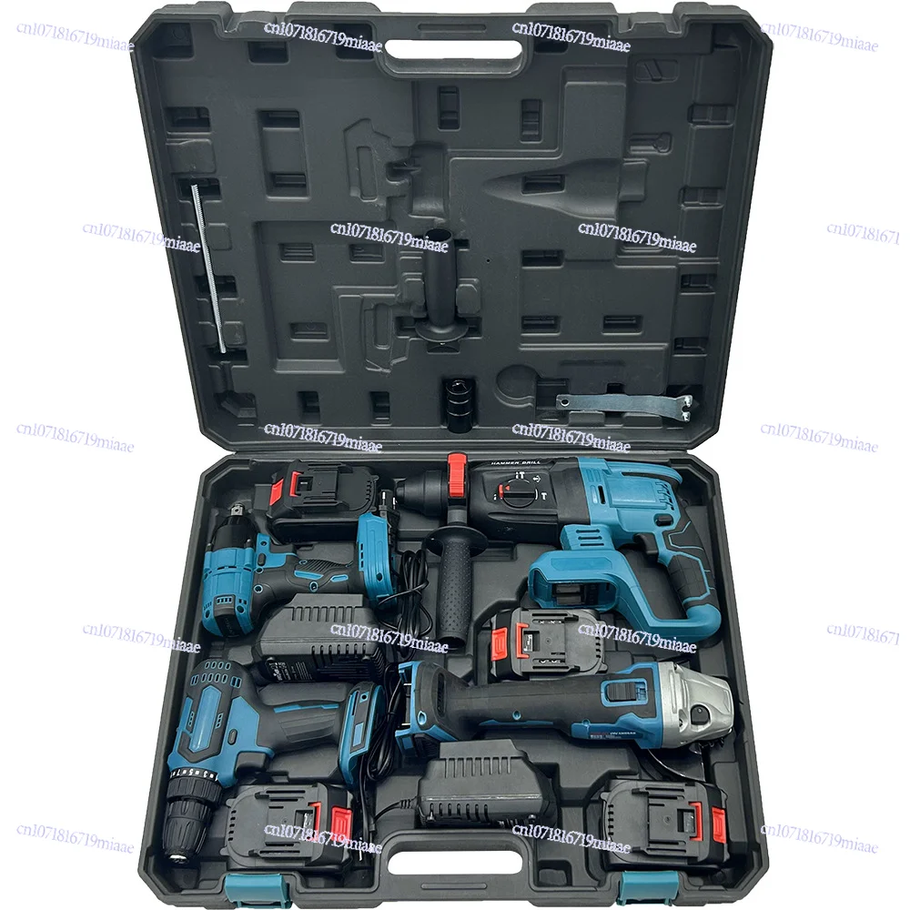

Brushless lithium battery four-piece set, high-power lithium battery tool set