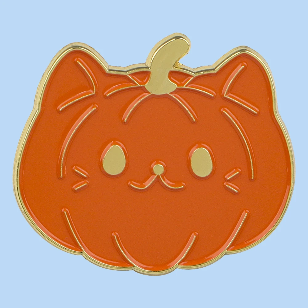 

Halloween Pumpkin Cat Enamel Lapel Pin Badge Pins Hats Clothes backpacks Decoration Jewelry Accessories Gift