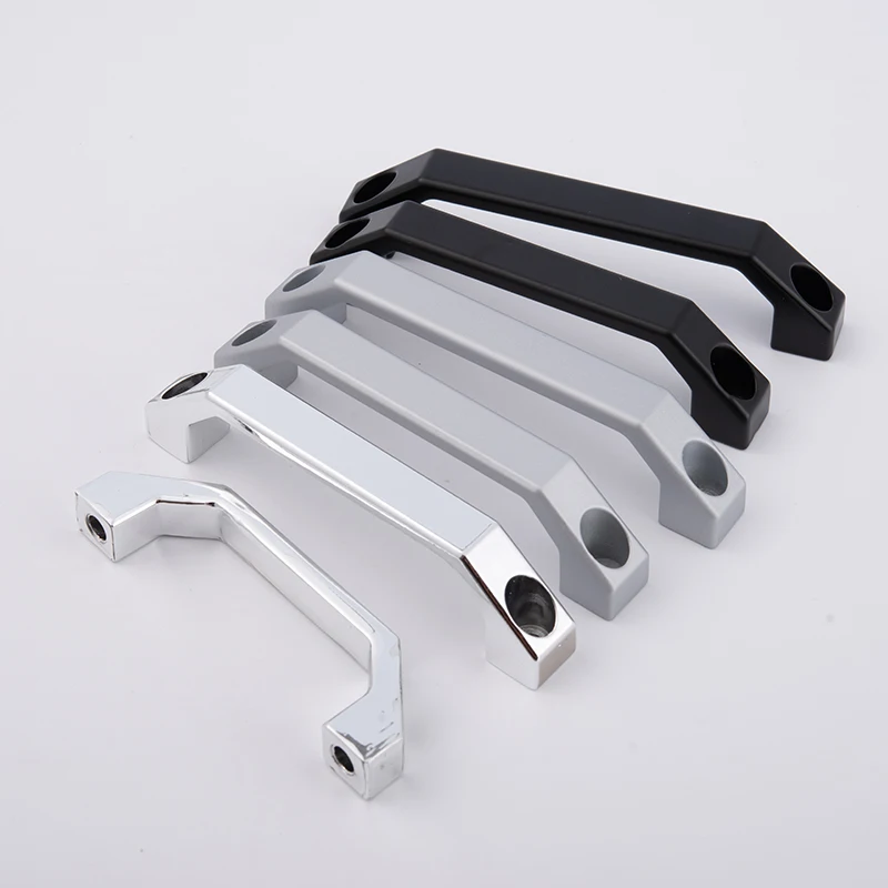 

2PCS Factory Hot Selling U Shape Aluminum Pull Handle Hole Centers Black for Industrial Machine Bakelite Pull CabinetHandle