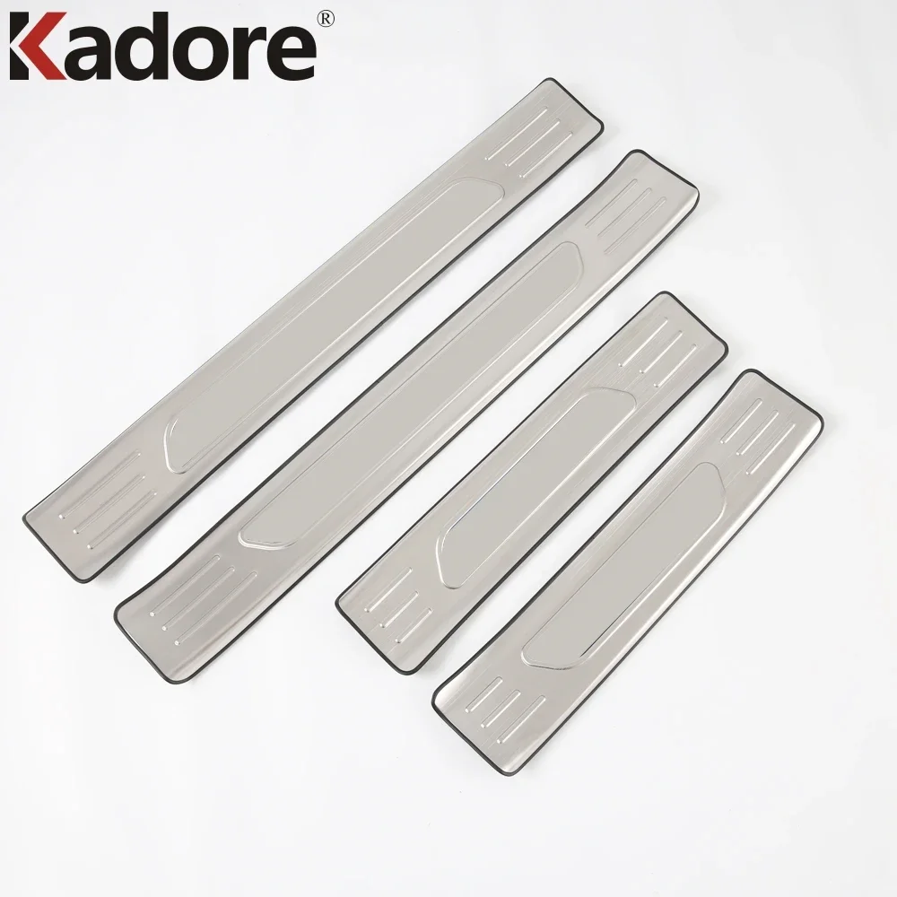 For Hyundai Tucson NX4 2021-2023 2024 Stainless Steel Outer Door Sill Scuff Plates Doors Sills Protectors Car Thresholds Sticker