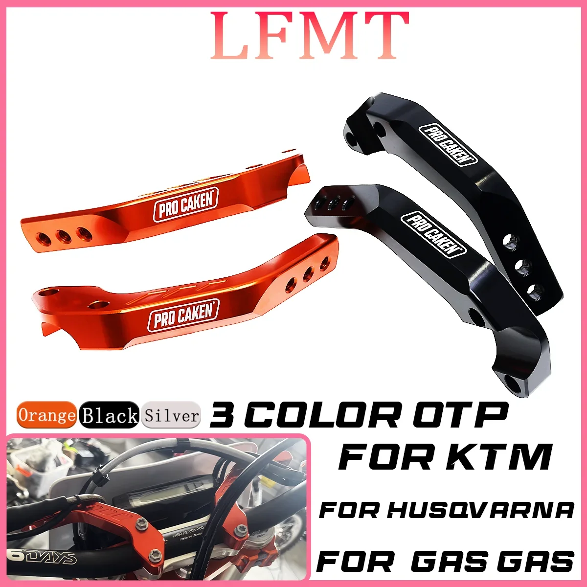 

Motorcycle 1/8"28mm CNC Handguard Support Mount Bracket Handlebar Guard Clamp For KTM Husqvarna Honda Yamaha Kawasaki Suzuki