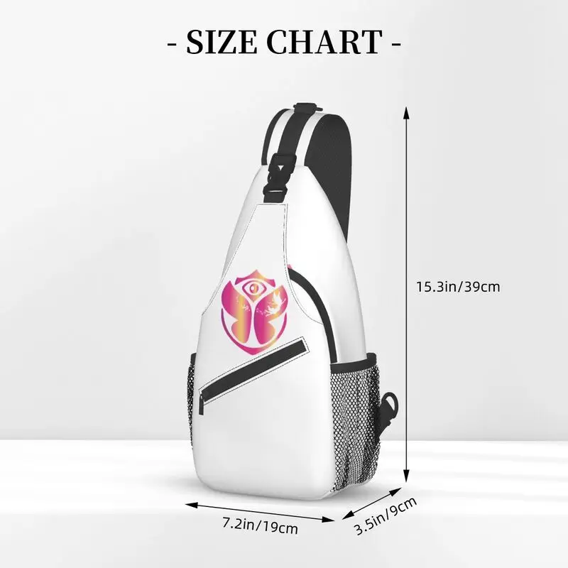 Tomorrowland-mochila cruzada con eslinga para hombre, bolso de hombro personalizado para el pecho, para música de baile electrónico, mochila de viaje