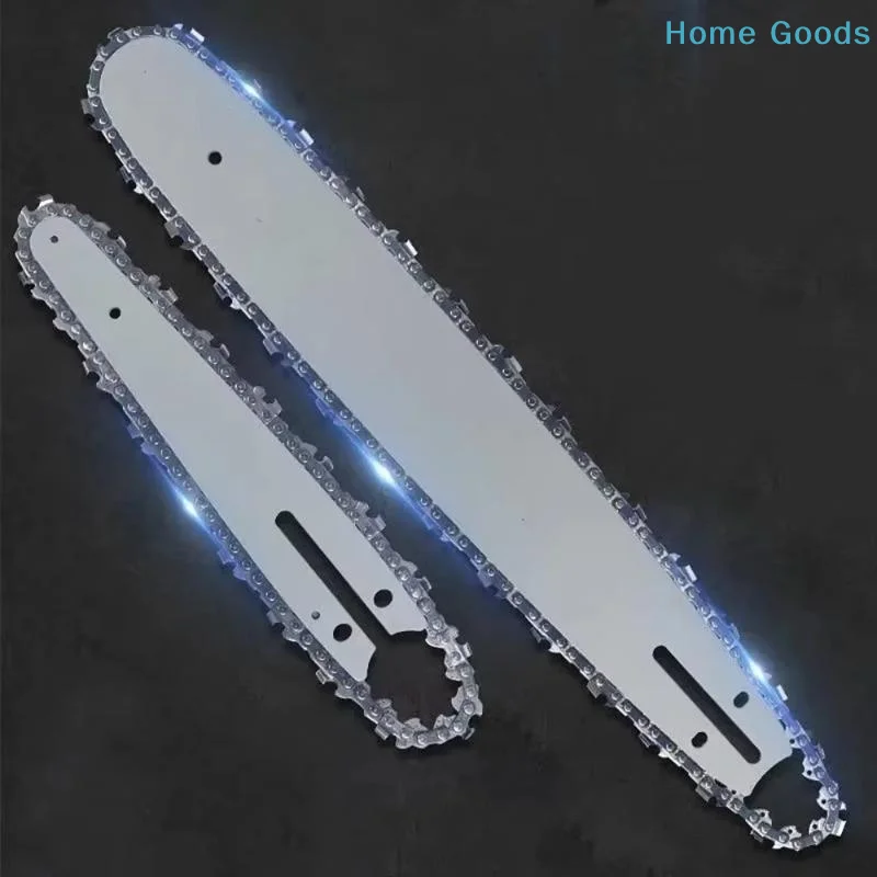 1 unidad de accesorios para motosierra eléctrica de 4/6/8 pulgadas: hoja de sierra para tala, cadena de poda y guía de cadena de 1/4 para motosierra