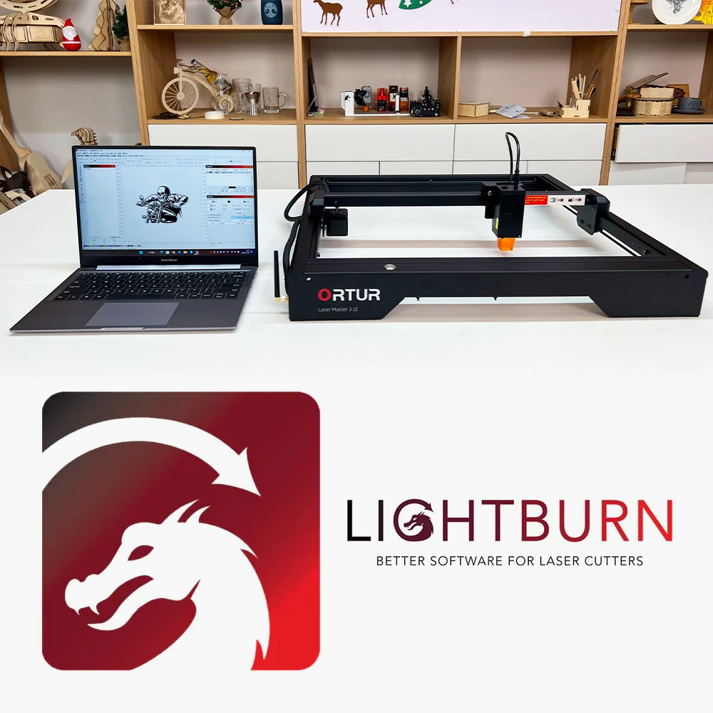 Lightburn Software License Control for Laser Engraver Cutter Engraving Machine For All Brands Of Engraving Machine Ortur Aufero