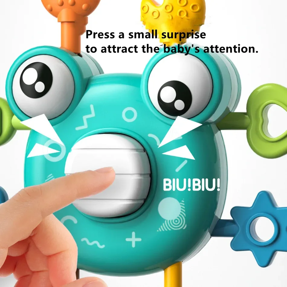 Novo divertido jogo de exercício de dedo chocalhos recém-nascidos celulares pendurado sino educação precoce brinquedos para crianças presentes