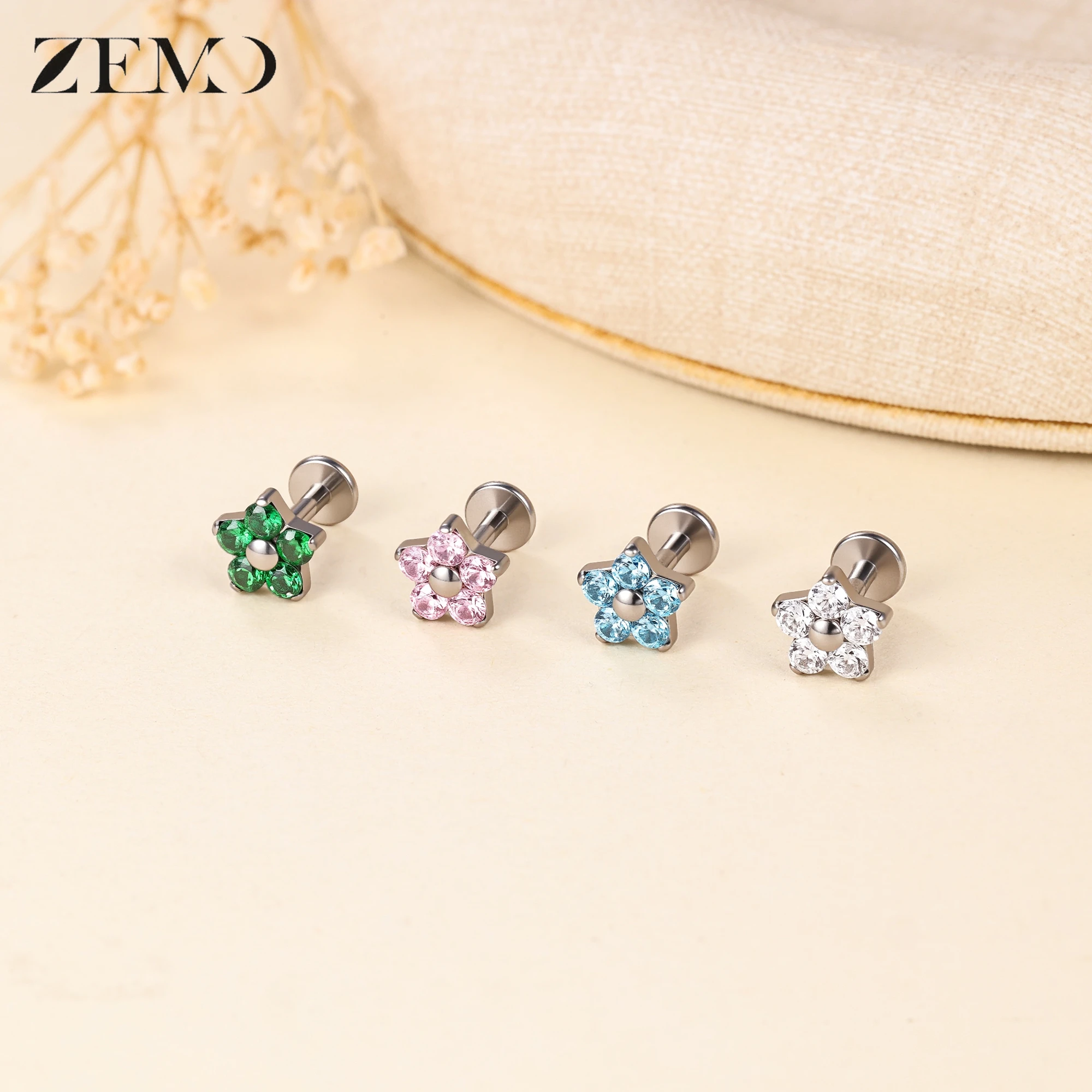 ZEMO 1 PC 16G ASTM F136 Titani - Zoor Body Jewelry 评论和价格