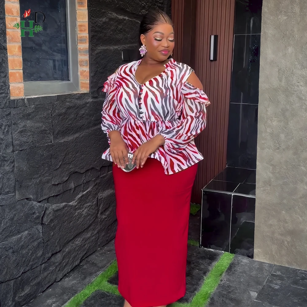 H & D 2025 ملابس أفريقية أنيقة جديدة للنساء فستان ماكسي موضة حفل زفاف رداء يومي أنقرة فستان حجم كبير ملابس تركيا