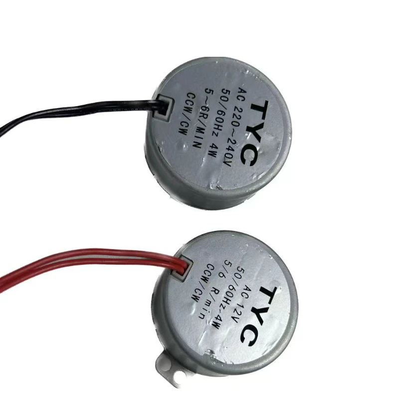 

5-6 r/min Stable Synchronous Motor Pro TYC-50 AC 220V 12V 50/60Hz Torque 4KGF.CM 4W CW/CCW Microwave Turntable for Electric Fan
