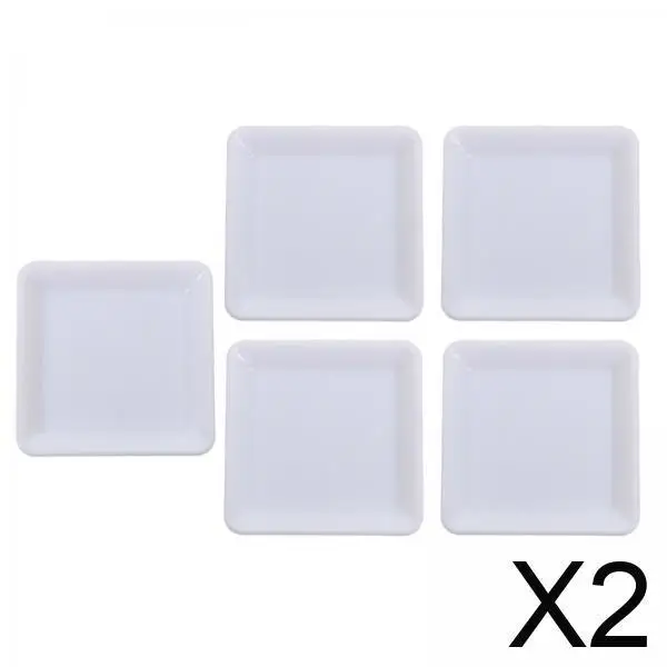 2x5 pçs 1:12 bandeja de prato em miniatura mini prato pratos micro paisagem cena vida simulação acessório cozinha sobremesa prato