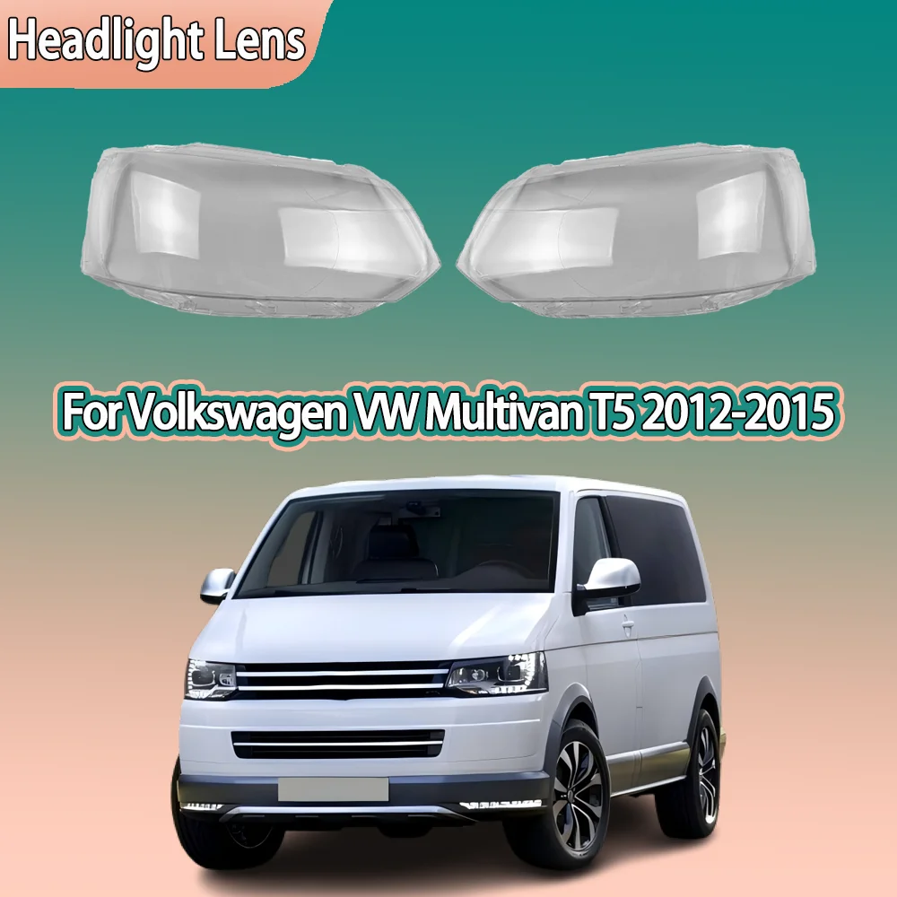 

Car Front Lights Glass For Volkswagen VW Multivan T5 2012 2013 2014 2015 Headlight Case Headlight Lens Cover Car accessories