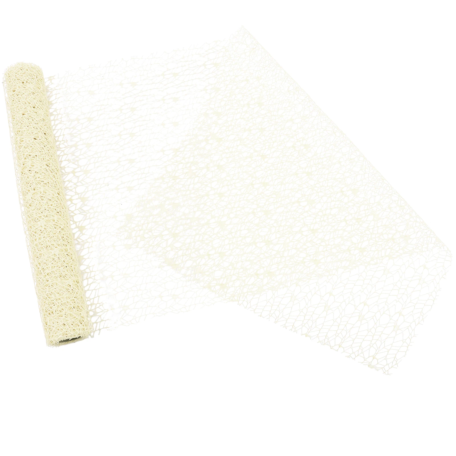 

Hollow Out Floral Wrapping Yarn For Bouquets Mesh Floral Wrap 45M White Polyester Yarn for Bouquet Flower Packaging Decorative