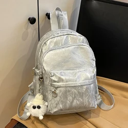 Mini Backpack For Women 2024 Fashion Multi functional Chest bag Teenage Girls Small Bagpack Student School Backpack Lightweight