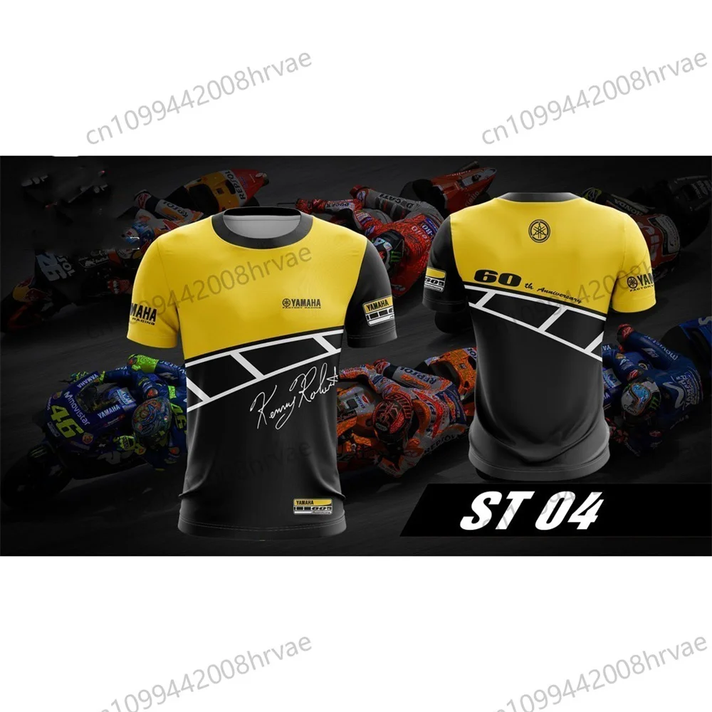 

Yamaha men's sports T-shirt, Yamaha motorcycle racing team riding short-sleeved summer daily casual tops 2026