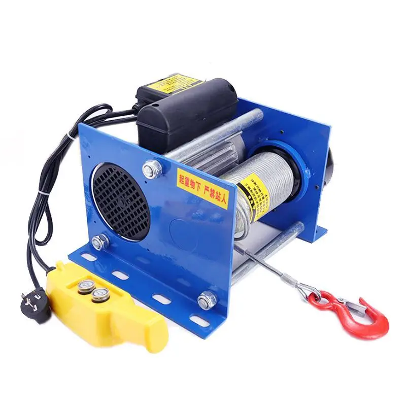 1T Miniature Winch 220V Small Wire Rope Electric Hoist 380V Hanging German Small Winch 60M