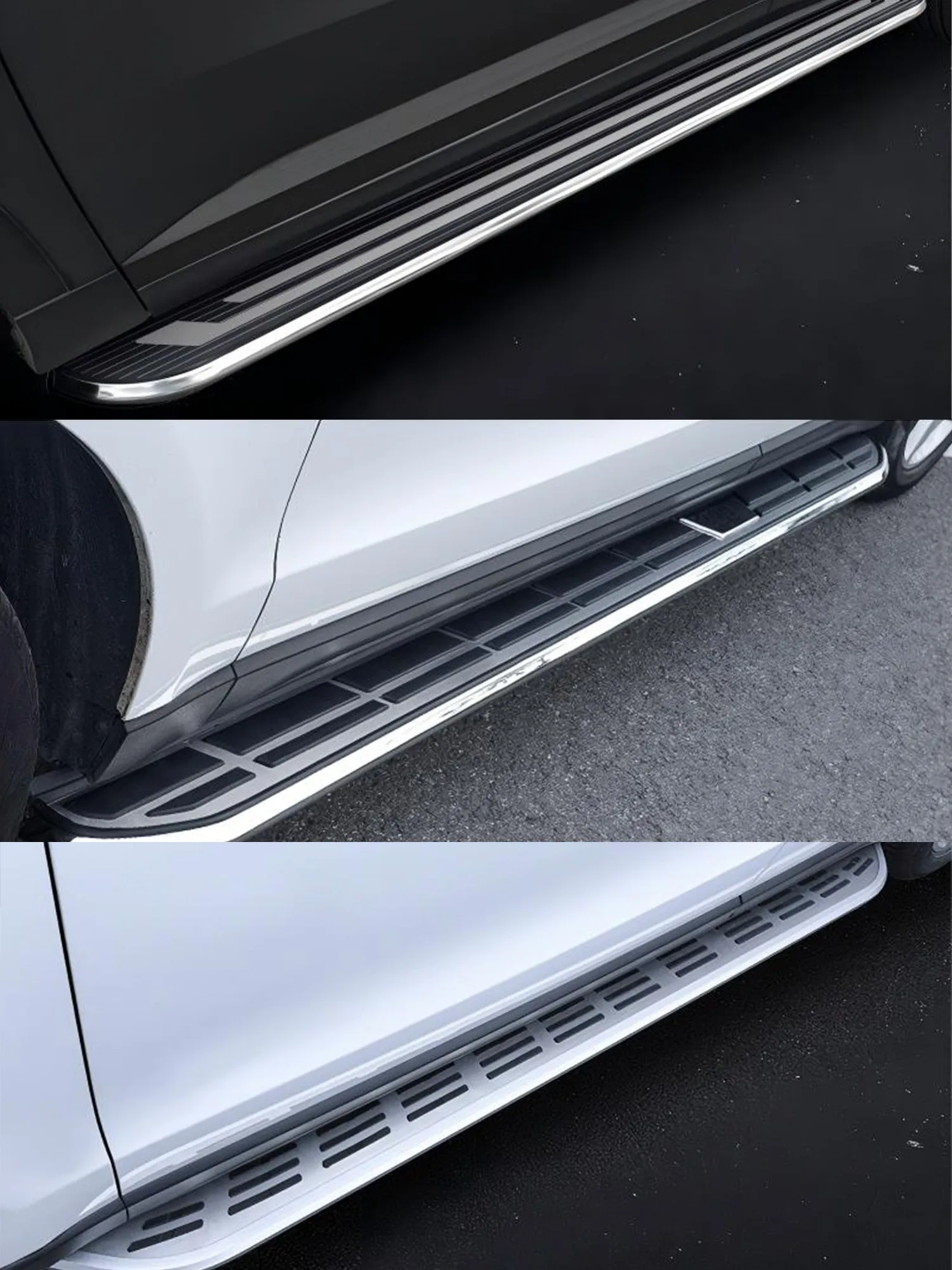 2 قطعة الألومنيوم 4.7 "واسعة الفضة خطوات جانبية ثابتة صالح ل Jeep Renegade 2015-2023 تشغيل لوحات Nerf القضبان القضبان لوحات الدواسات #6