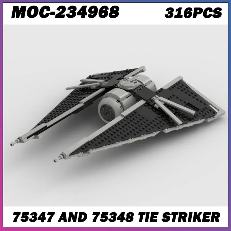 

MOC Building Block Space Wars Series Black Spaceship Creative Brick Model Education Toy Birthday Adults Gifts MOC-234968 316PCS