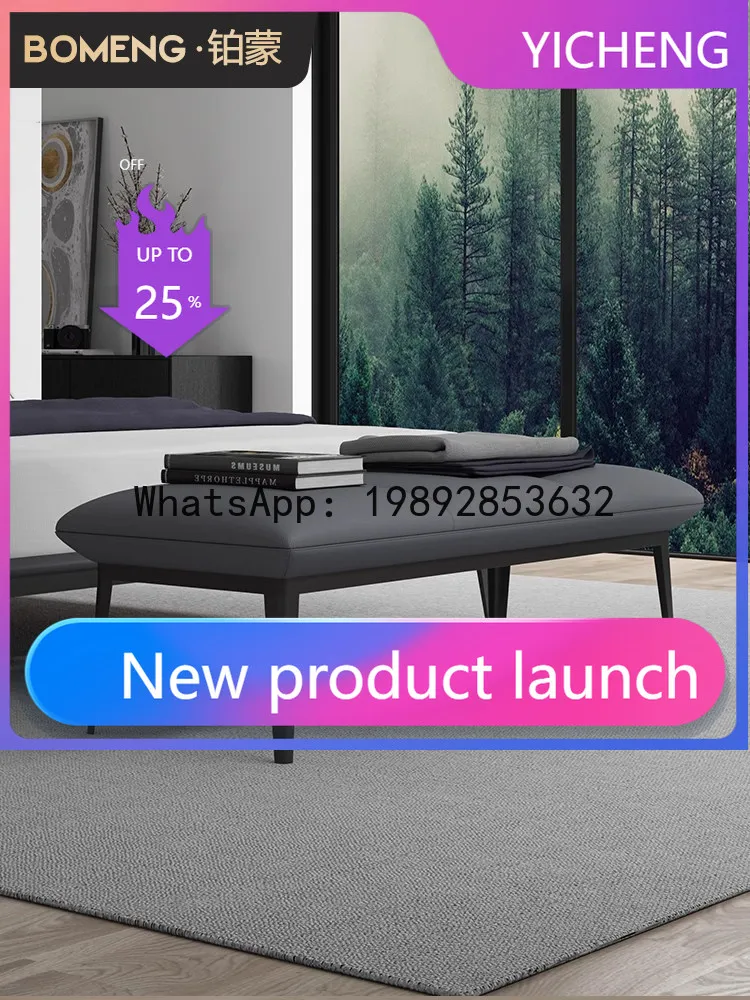 

Lyy minimalist bedside bench - modern simple upholstered bench for bedroom, bedside, ottoman, and shoe changing