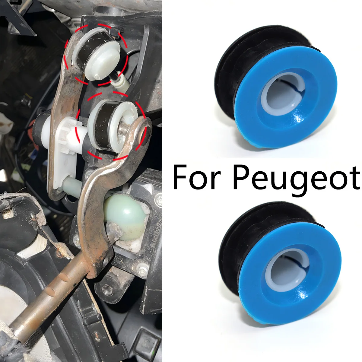 

Upgrade Manual Transmission Gear Shift Cable Linkage End Rod Bushing Claw-Fit For Peugeot 206 307 407 Partner B9 Expert 807