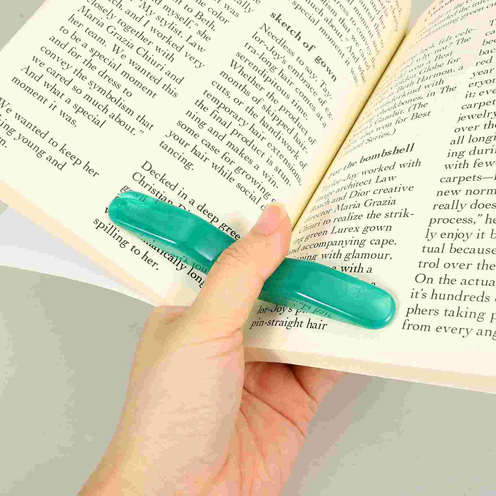 Reading Aid Thumb Book Page Holder Accessories for Shelf Bookshelf Household Resin Multi-function Spreader Supply Child Brace