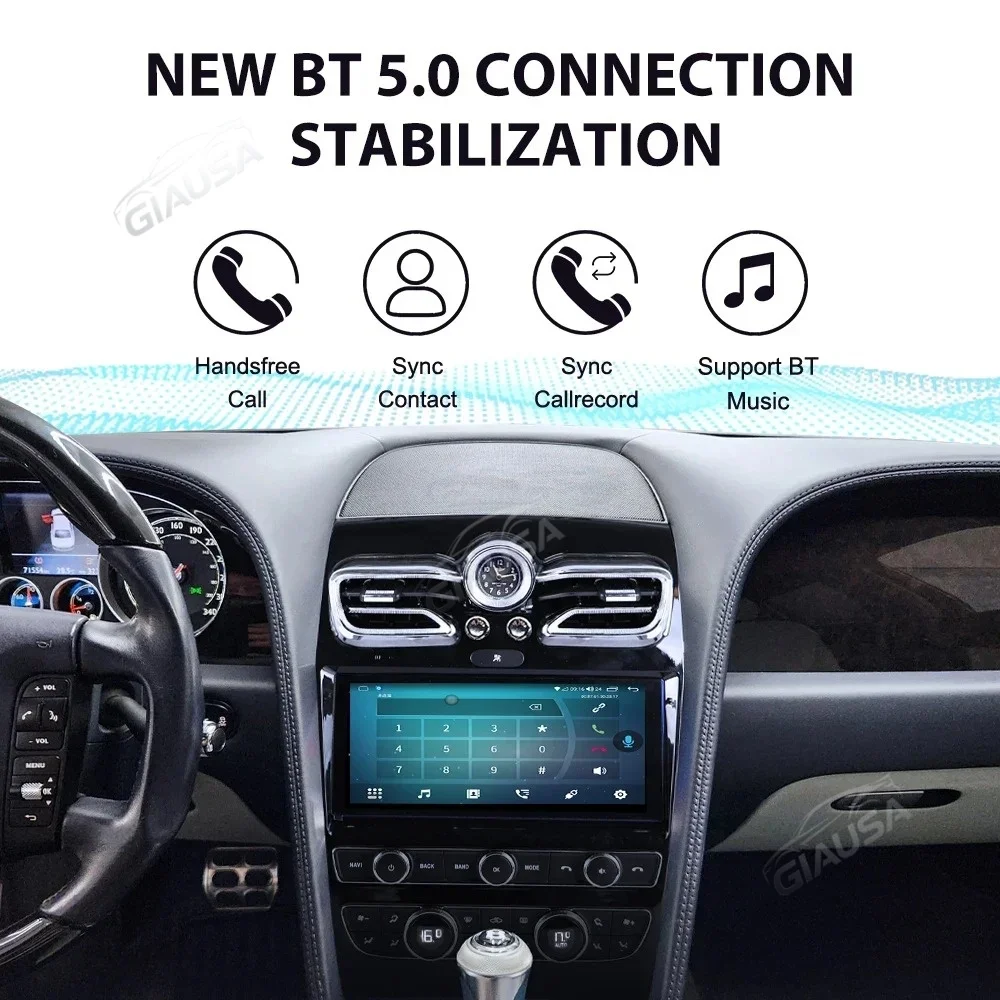 Android 15 New upgrade Touch Screen Car Radio Multimedia GPS Navigation For Bentley GT Continental Flying Spur 2005-2019