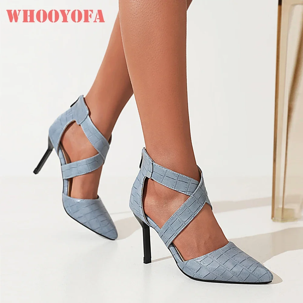 

Летние новые милые синие женские сандалии со змеей, модные офисные женские туфли телесного цвета на высоком тонком каблуке, маленькие большие размеры 32 43 46 48