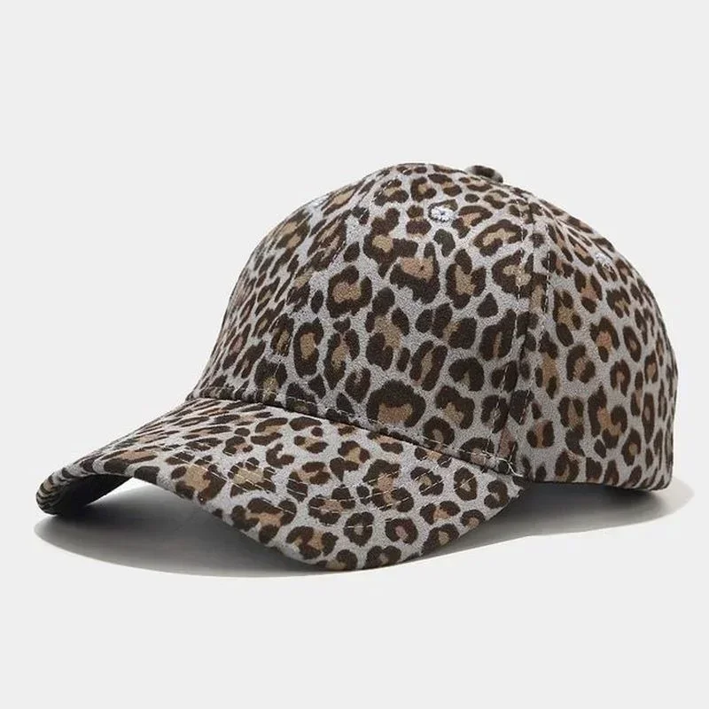 Fashion Outdoor Sun Hat Leopard Print Rock Baseball Caps Sports Dance Party Hats Snapback Hip-Hop Adjustable Cap Present Gifts