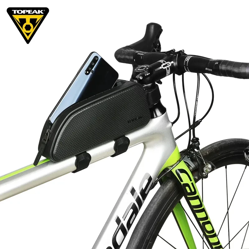 Topeak Bicycle Top Tube Bag Fully Waterproof Hard Shell / TPU Bike Frame Bag Ultralight & Portable Cycling Storage Parcel