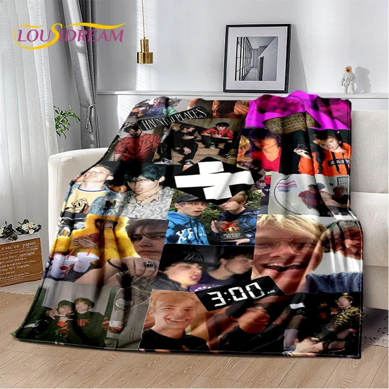 XPLR Sam and Colby Boys Soft Flannel Blanket for Bed Bedroom Sofa Picnic,Throw Blanket for Cover Outdoors Leisure Gift Cover