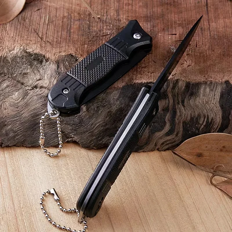 Outdoor stainless steel small knife camping survival folding knife high hardness portable key multifunctional knife