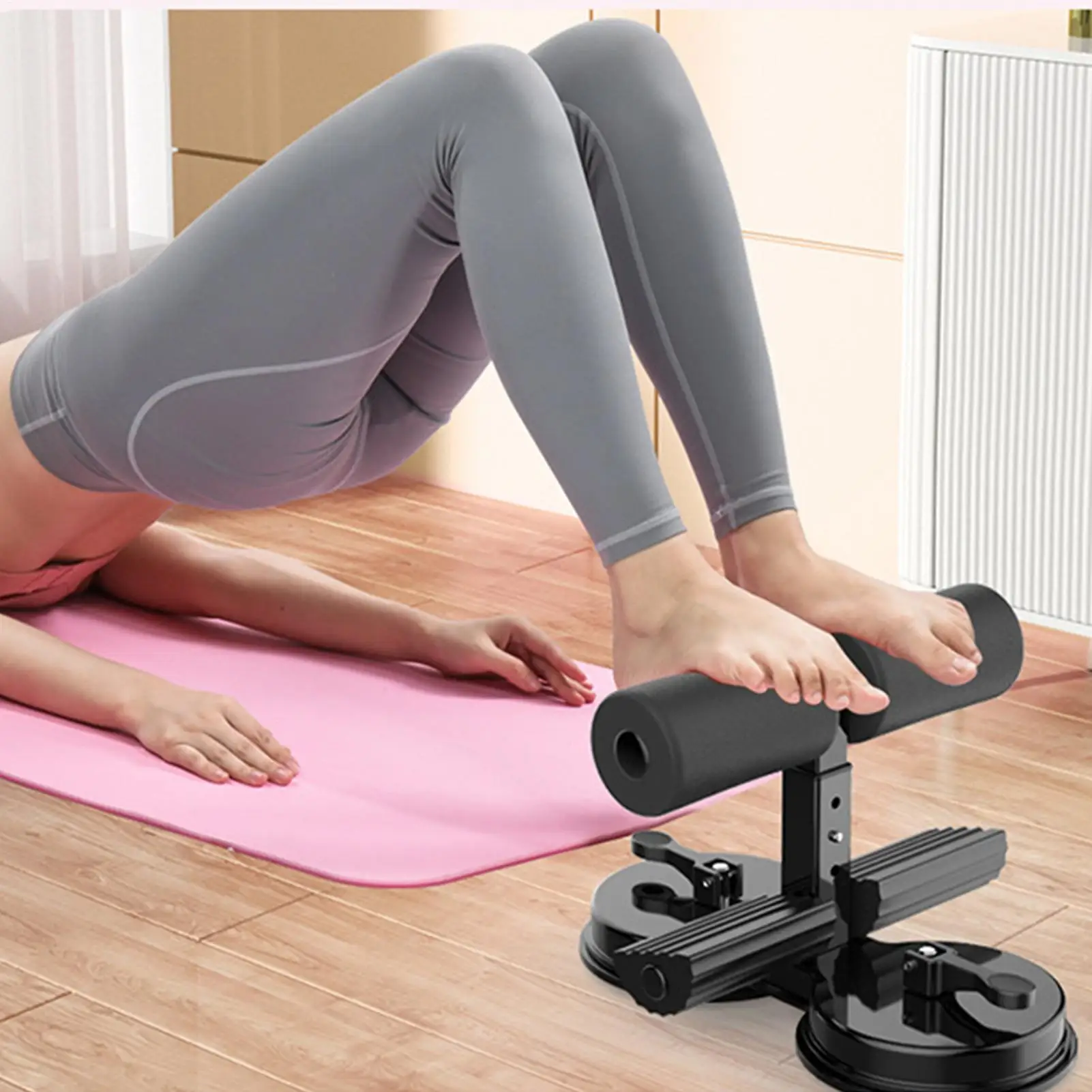 الجلوس آلة حامل القدم Abs التدريب الجلوس حامل القدم قابل للتعديل Situps المساعدة الأساسية معدات المدرب للشباب المراهقين