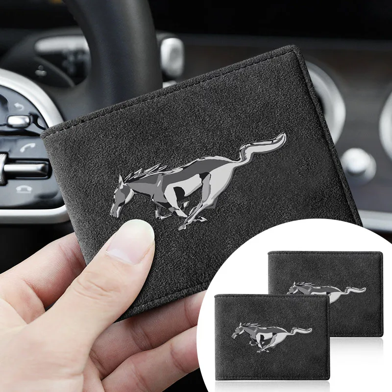 Image of Für Ford Mustang Zapatillas Miniatura Gt Shelby Center Cover, Führerscheinhalter aus PU-Leder, Kartentasche, Center Cover