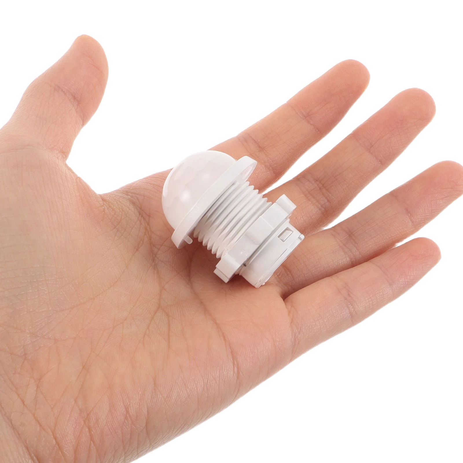 

4pcs Human Sensor Housing Motion Casing Cover Infrared Head Protective Shell White Screw Type Plastic Kit High