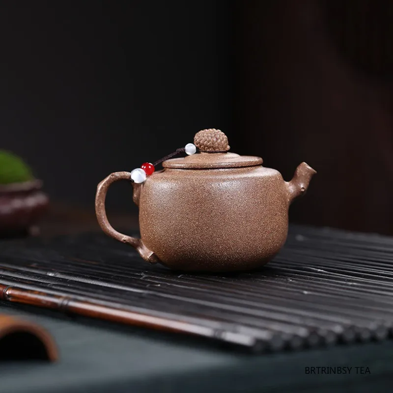 180ml Chinese Yixing Purple Clay Teapots Tradition Household Tea Pot Handmade Beauty Kettle Chinese Zisha Tea Set Teaware