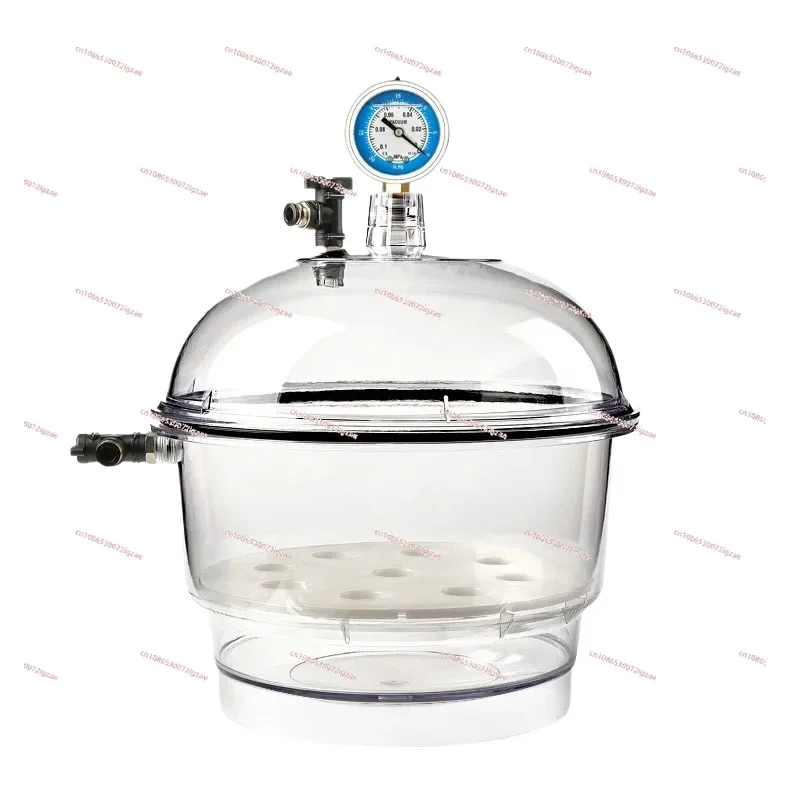 150/250/400mm Plastic Vacuum Dryer Double Valve Laboratory Transparent Vacuum Drying Vessel Drying Kettle