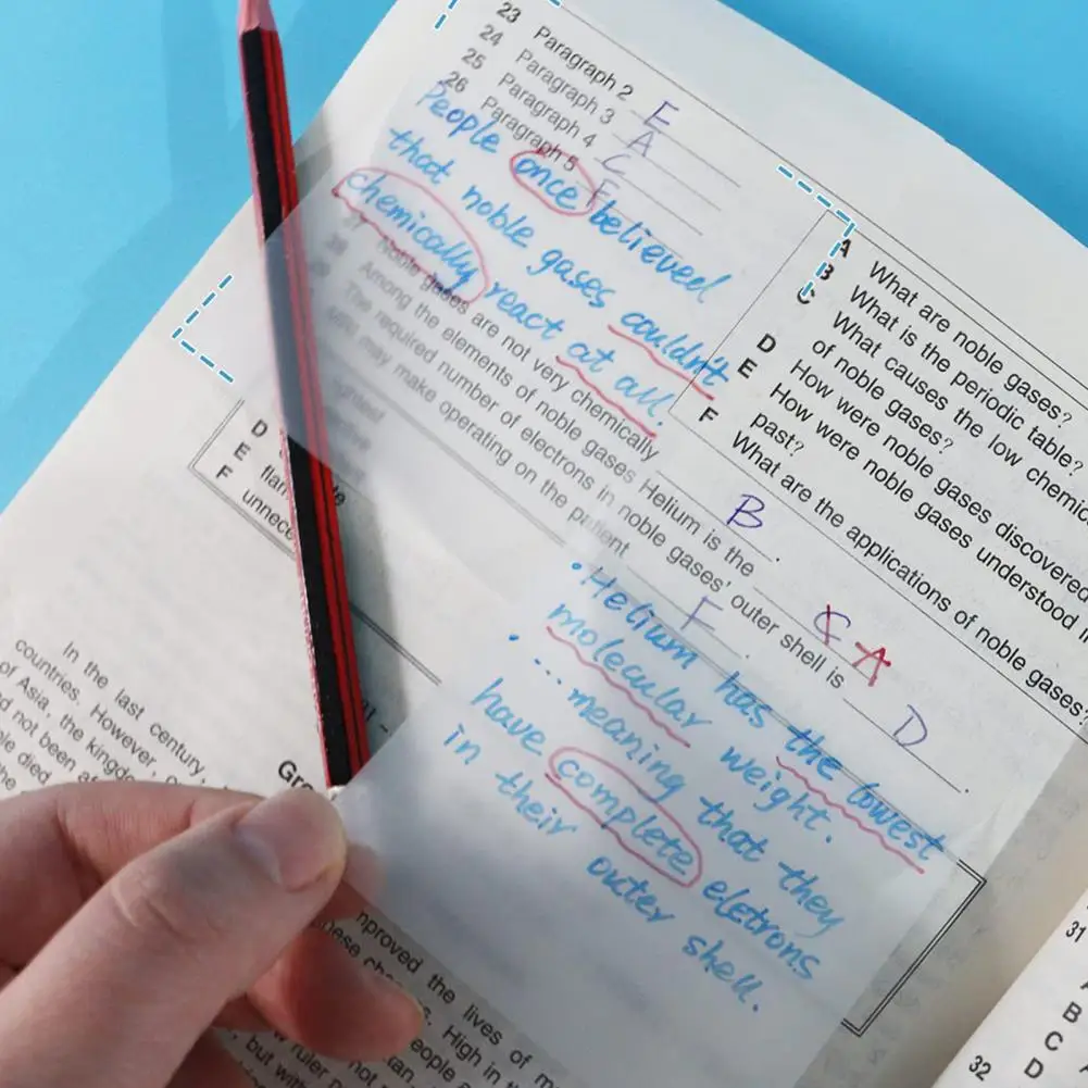 แผ่นบันทึกย่อช่วยเตือนใสกันน้ำกันลื่นเขียนบันทึกย่อช่วยเตือนกันน้ำโปร่งแสงสำหรับนักเรียน