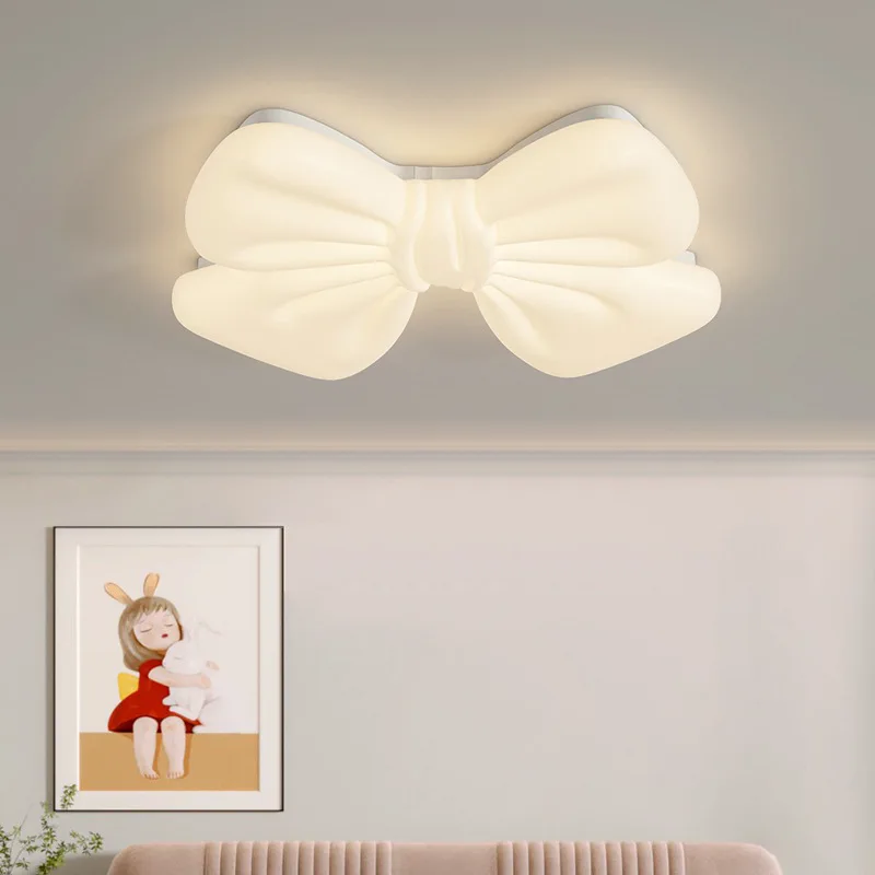 Imagem -02 - Arco Branco Led Luzes de Teto Princess Room Light Moderno Simples Romântico Menina Decoração do Quarto Quarto das Crianças