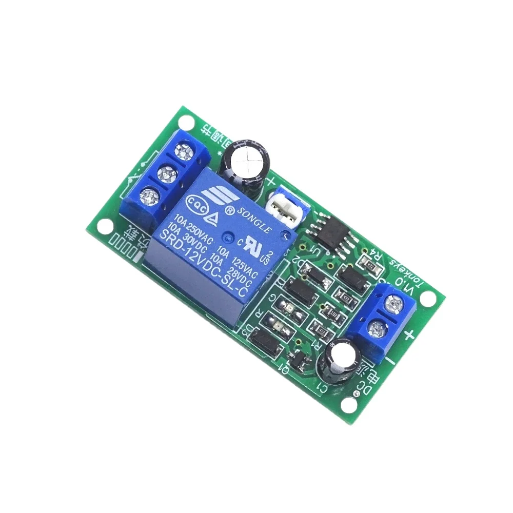 NE555 DC 12 v Driving Delay Time Delay Relay Module Adjustable Timer Switch AC 250 v 10A DC 30 v 1 ~ 60 second Adjustable Switch